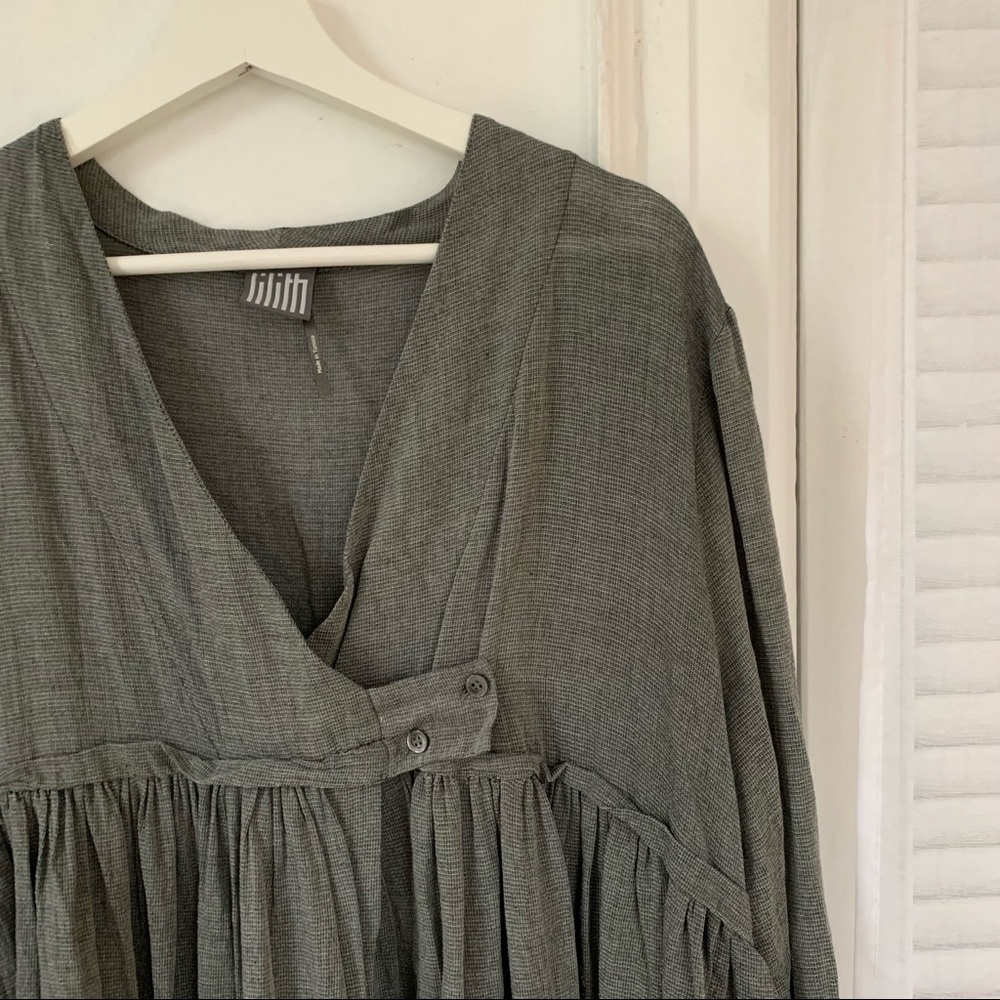 Lilith tunic top, grey
